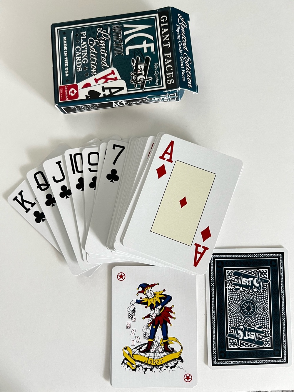 Ace Limited Edition Giant Faces Playing Cards